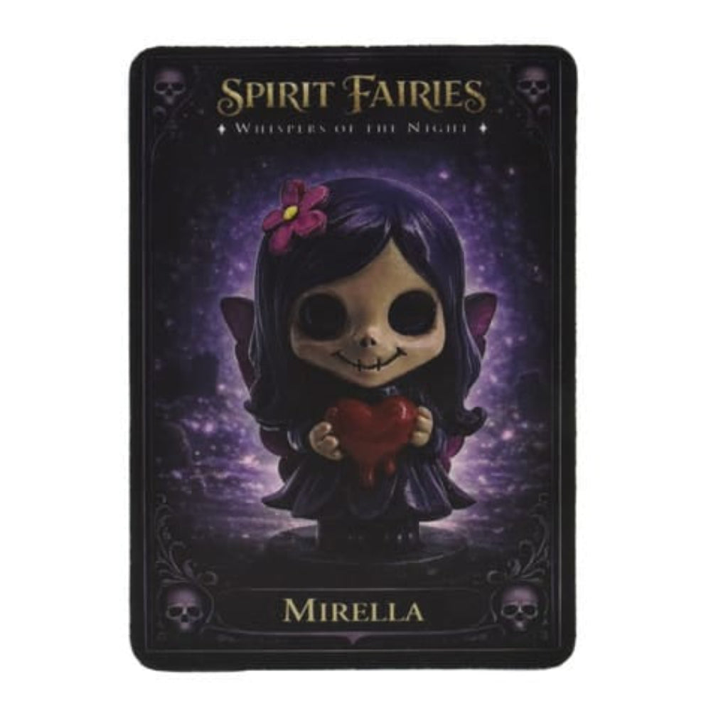 Spirit Fairies Mirella Figurine – Gothic Fairy with Red Heart