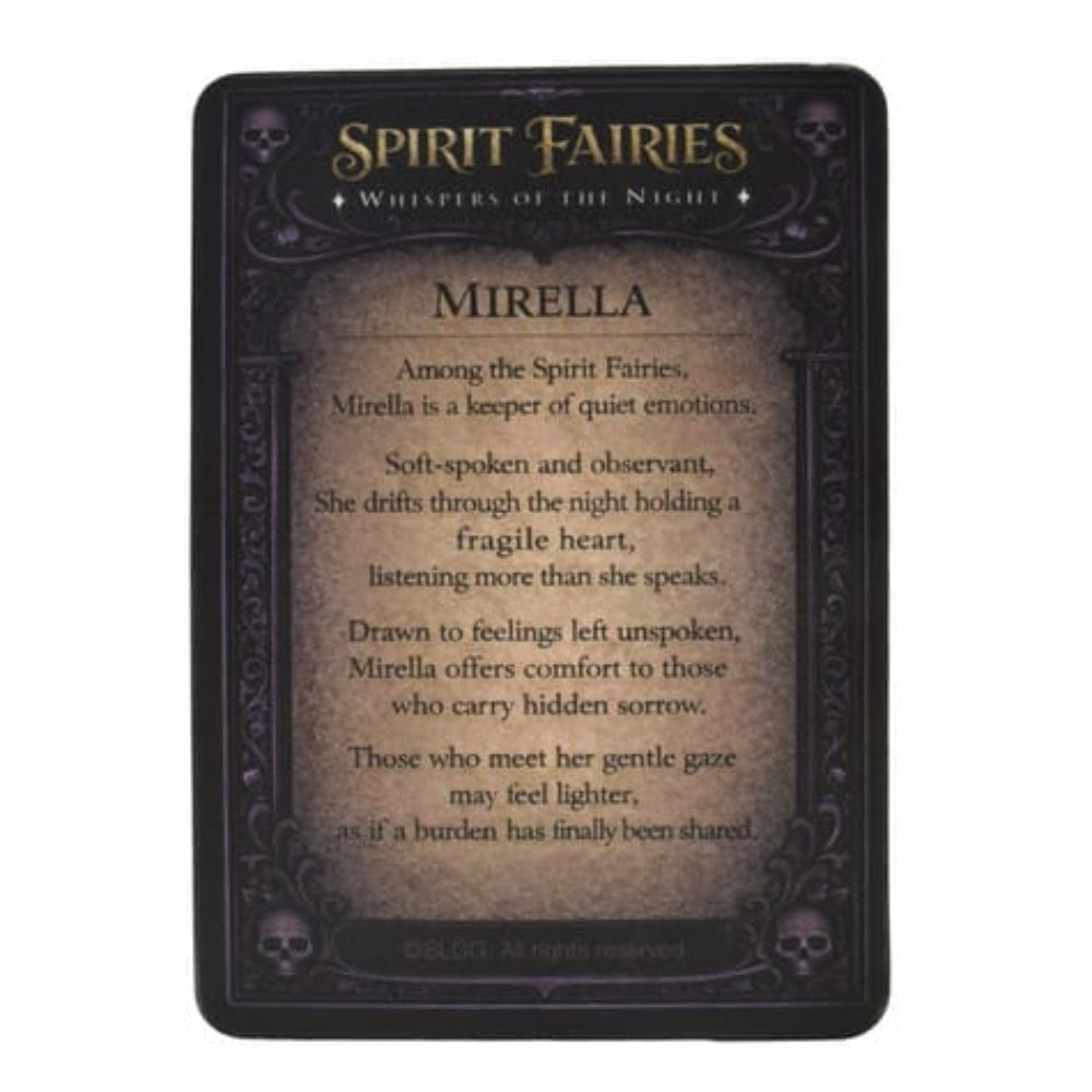 Spirit Fairies Mirella Figurine – Gothic Fairy with Red Heart