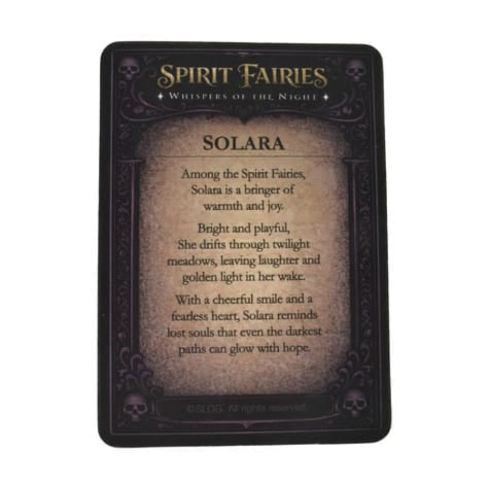 Spirit Fairies Solara Figurine – Golden Fairy with Trading Card