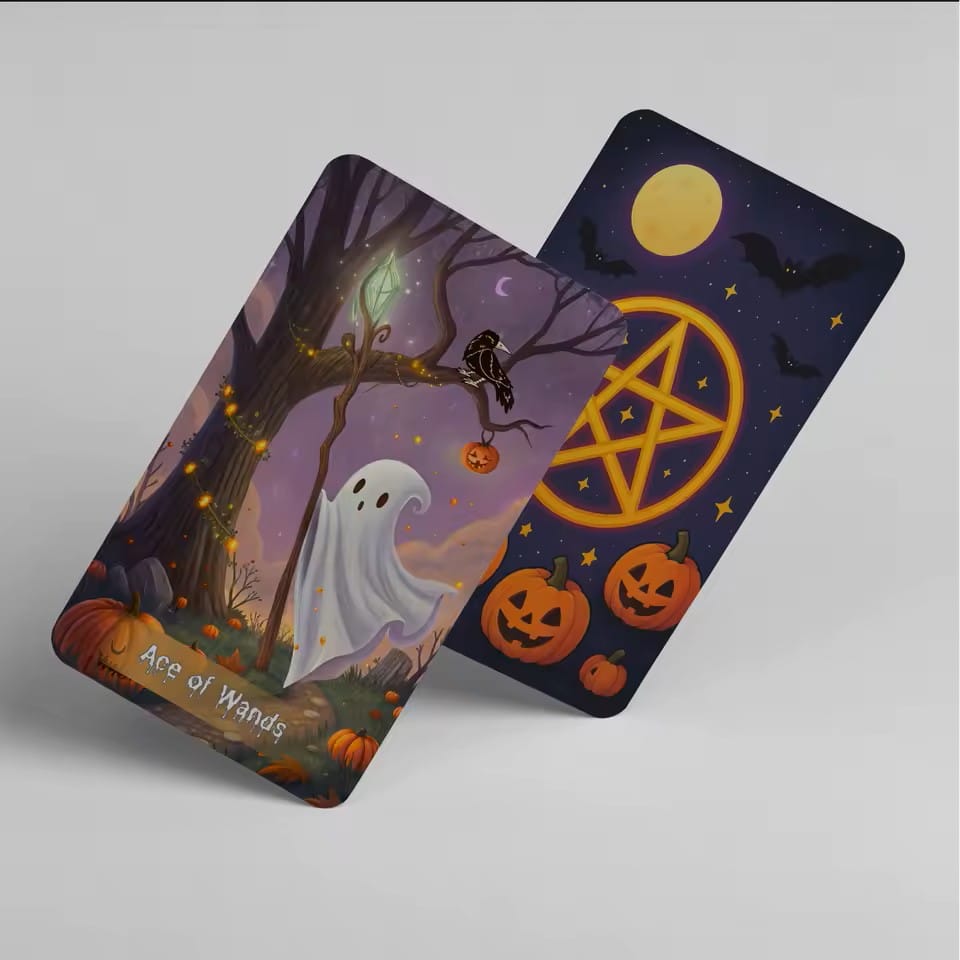 Spooky Cute Tarot Deck – 78 Card Halloween Tarot with Guidebook