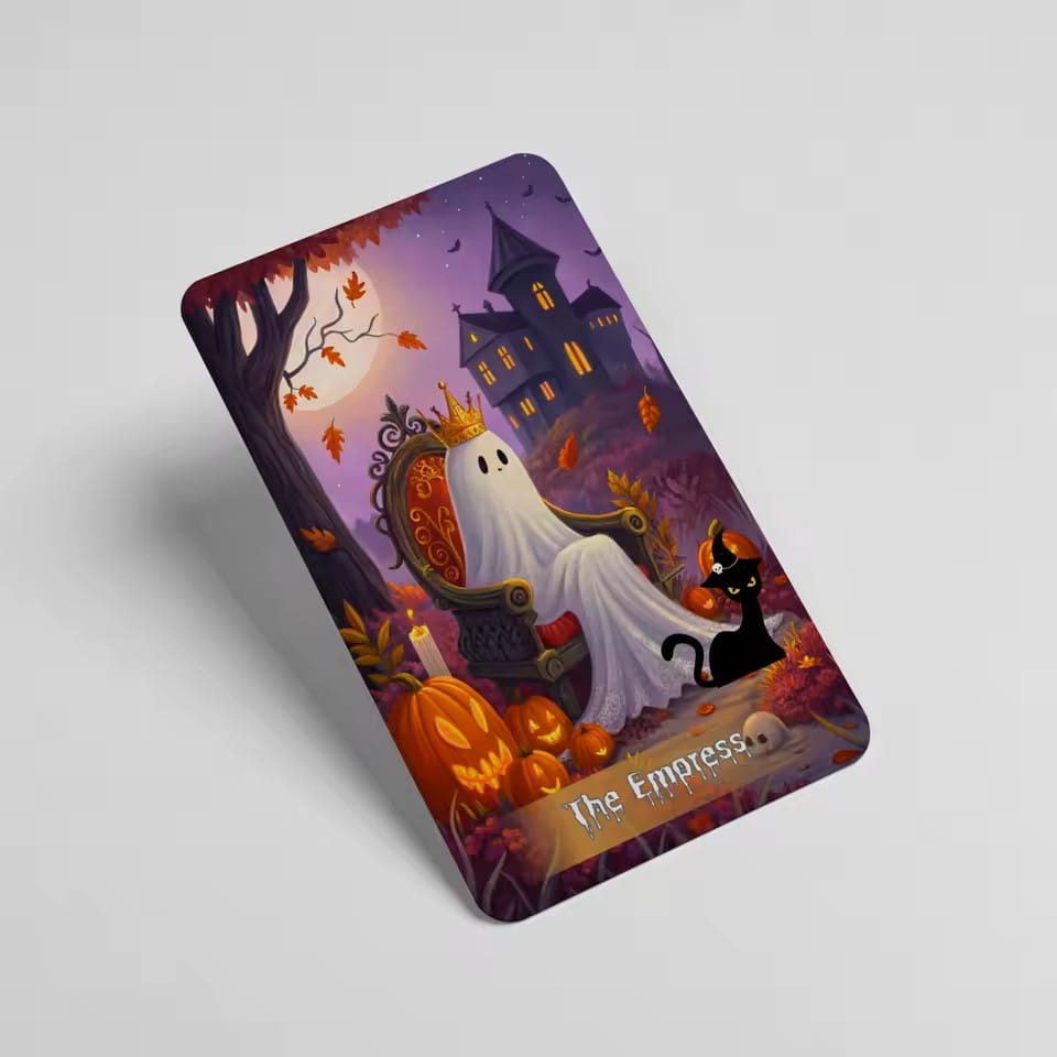 Spooky Cute Tarot Deck – 78 Card Halloween Tarot with Guidebook