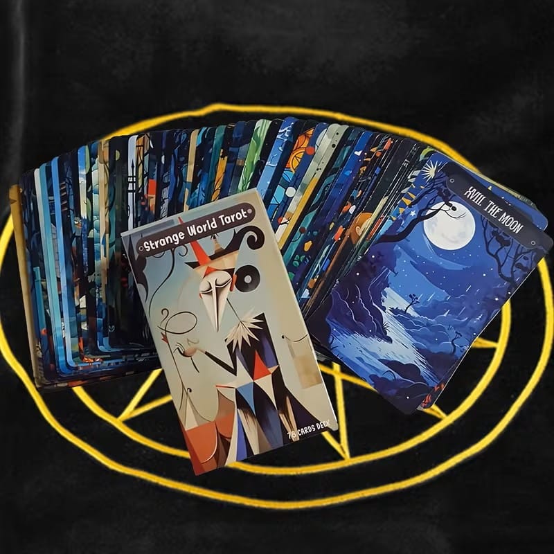 Strange World Tarot Deck – Surreal Artistic Tarot Cards with Bold Fantasy Imagery