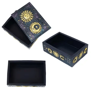Sun and Moon Tarot Box - Celestial Trinket Box & Witchy Decor
