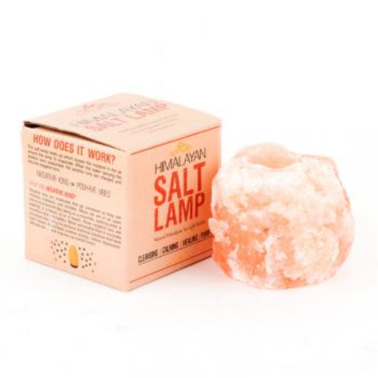 Himalayan Pink Salt Tea Light Candle Holder – Natural Crystal Décor