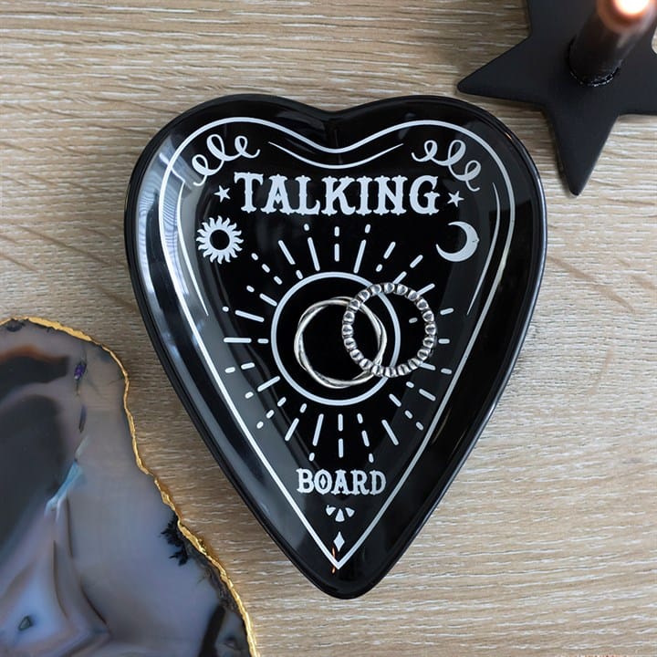 Talking Board Planchette Trinket Dish | Gothic Jewelry & Crystal Dish