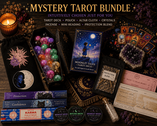 Mystery Tarot Bundle Kit – Intuitively Chosen Tarot & Spiritual Gifts