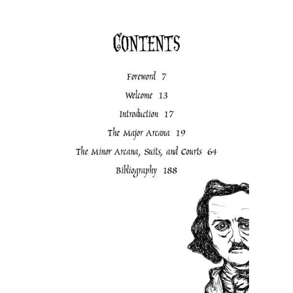 The Poe Tarot Deck – Edgar Allan Poe Inspired 78-Card Tarot with Guidebook - Authentic Occult and Witchcraft Supply Image