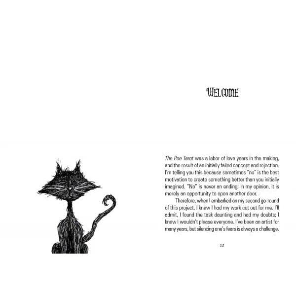 The Poe Tarot Deck – Edgar Allan Poe Inspired 78-Card Tarot with Guidebook - Authentic Occult and Witchcraft Supply Image