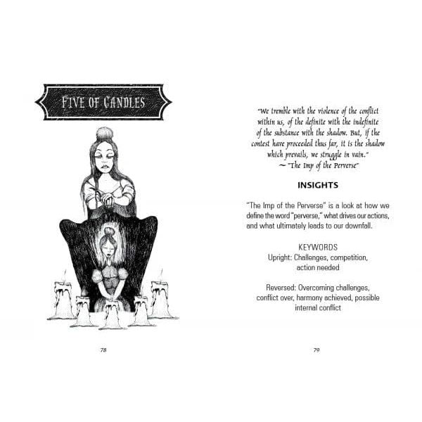 The Poe Tarot Deck – Edgar Allan Poe Inspired 78-Card Tarot with Guidebook - Authentic Occult and Witchcraft Supply Image