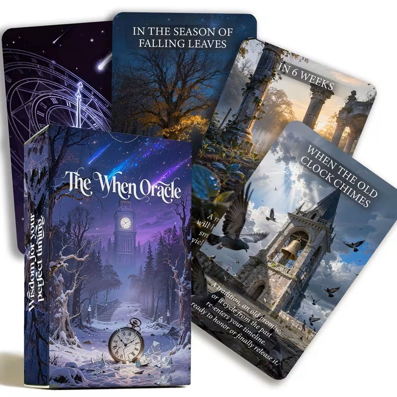 The When Oracle – 55-Card Timing Oracle Deck for Intuitive Guidance & Spiritual Insight