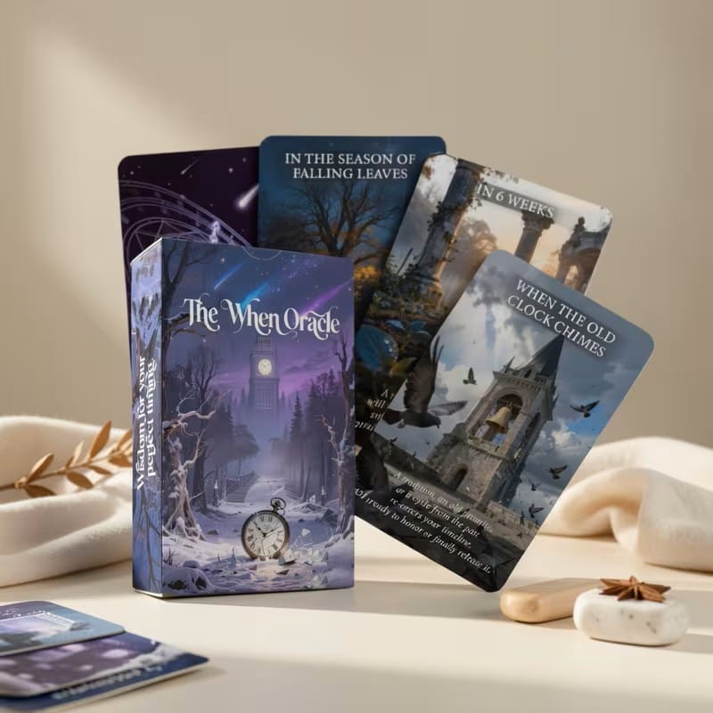 The When Oracle – 55-Card Timing Oracle Deck for Intuitive Guidance & Spiritual Insight