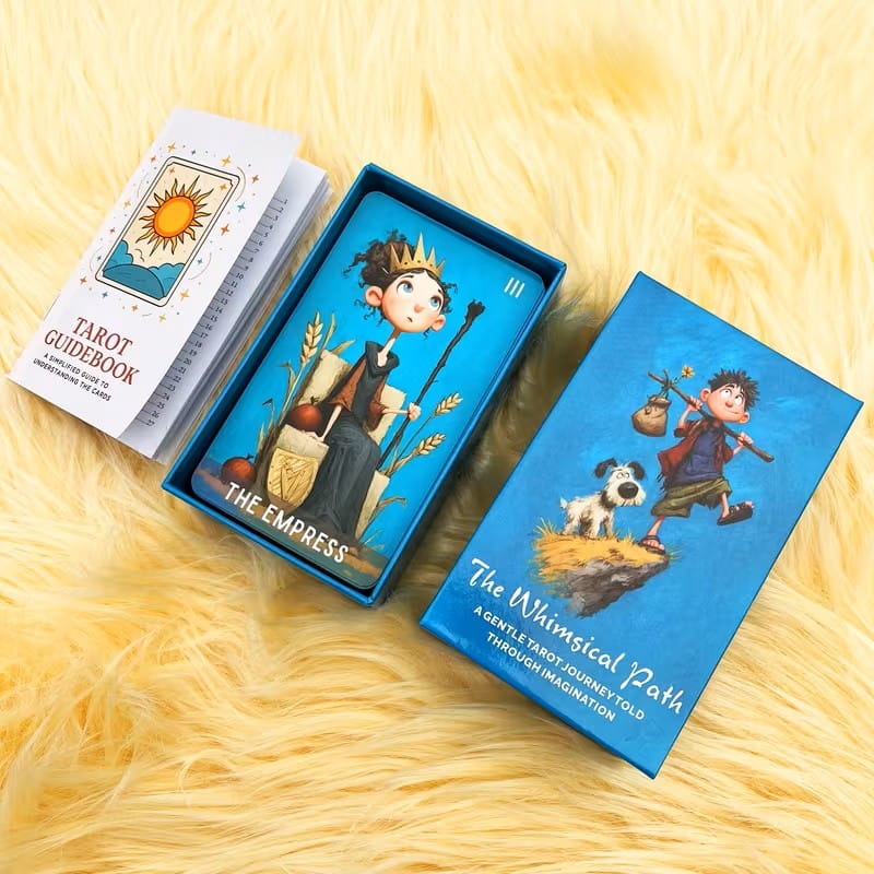 The Whimsical Path Tarot Deck – Gentle Beginner Friendly Tarot Cards & Guidebook