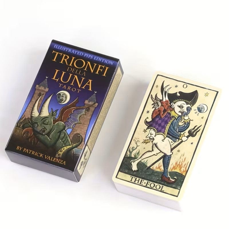 Trionfi Della Luna Tarot Cards with Electronic Guidebook for Beginners - Authentic Occult and Witchcraft Supply Image