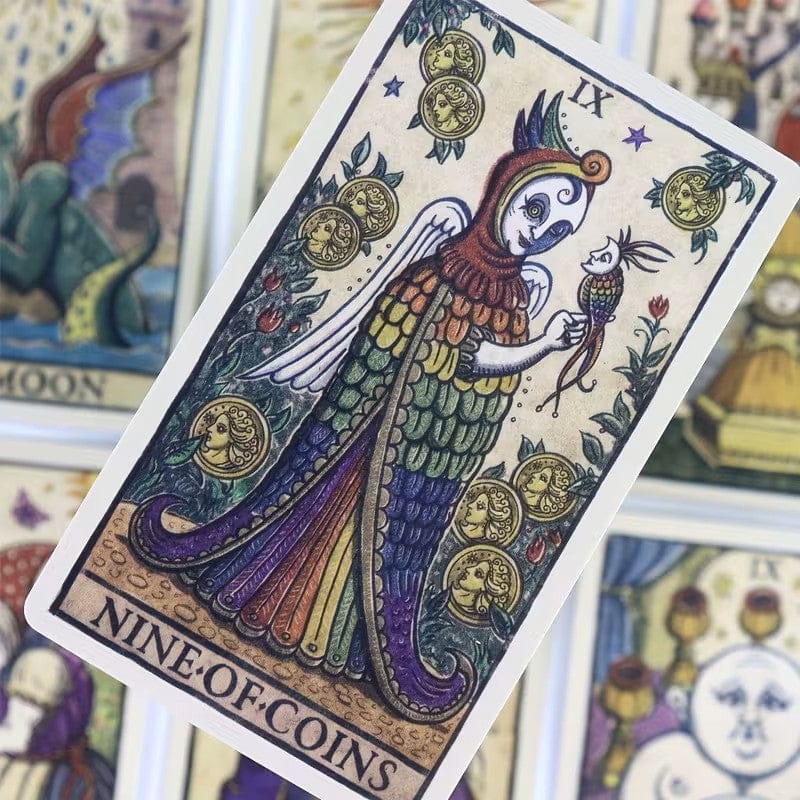 Trionfi Della Luna Tarot Cards with Electronic Guidebook for Beginners - Authentic Occult and Witchcraft Supply Image