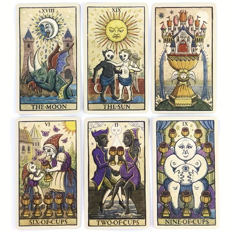 Trionfi Della Luna Tarot Cards with Electronic Guidebook for Beginners - Authentic Occult and Witchcraft Supply Image