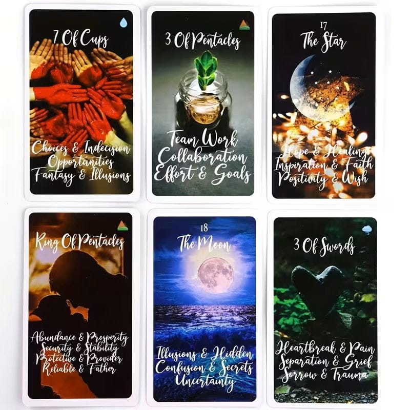 Twin Flame Awakened Path Oracle Deck, 78-Card Oracle Set - Authentic Occult and Witchcraft Supply Image