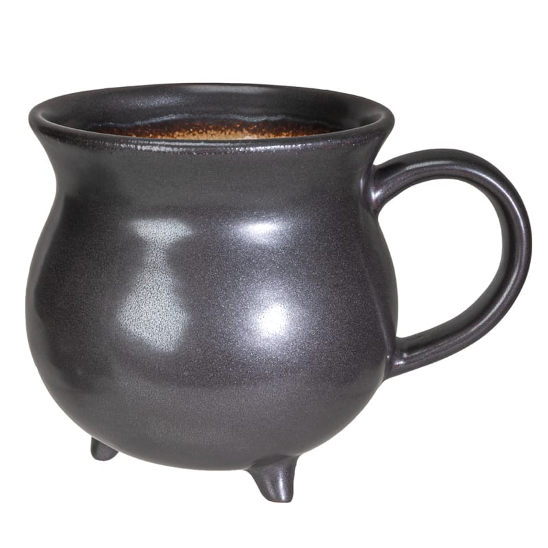 Witch's Potion Cauldron Mug – 32 oz Black Witch Coffee Cup