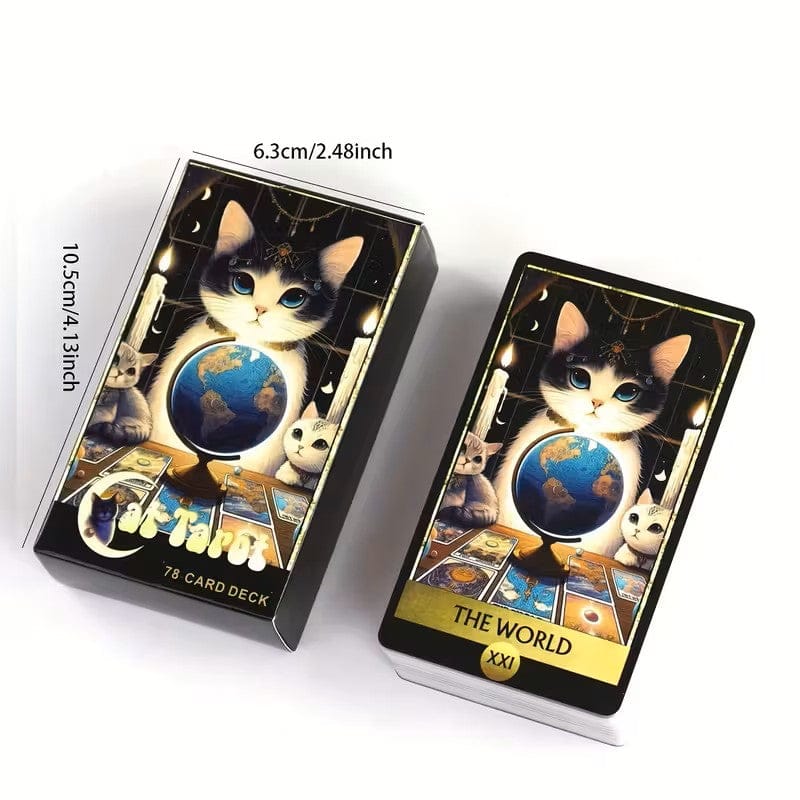 Whimsical Cat Tarot Cards Deck - Authentic Occult and Witchcraft Supply Image