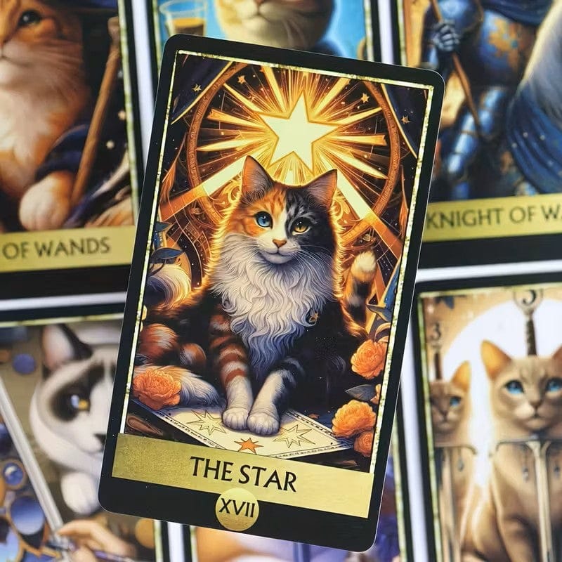 Whimsical Cat Tarot Cards Deck - Authentic Occult and Witchcraft Supply Image