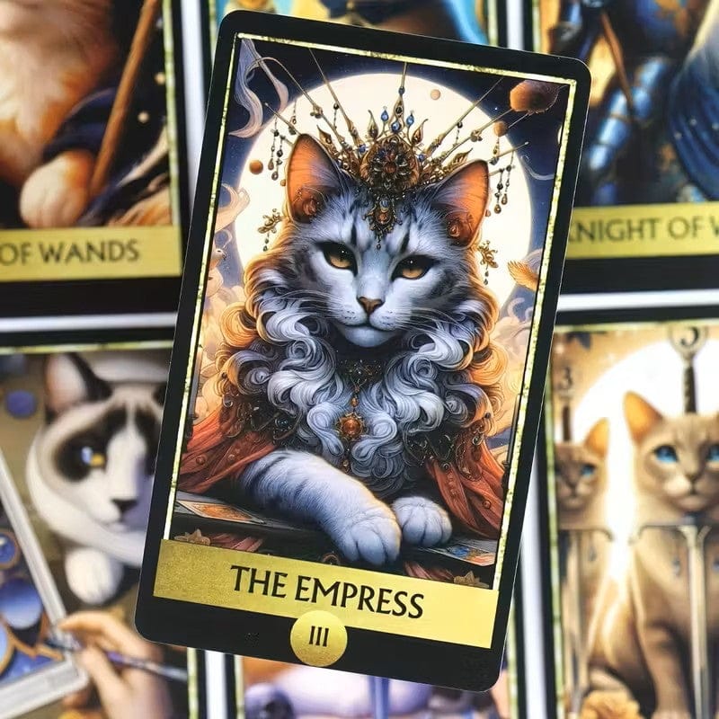 Whimsical Cat Tarot Cards Deck - Authentic Occult and Witchcraft Supply Image