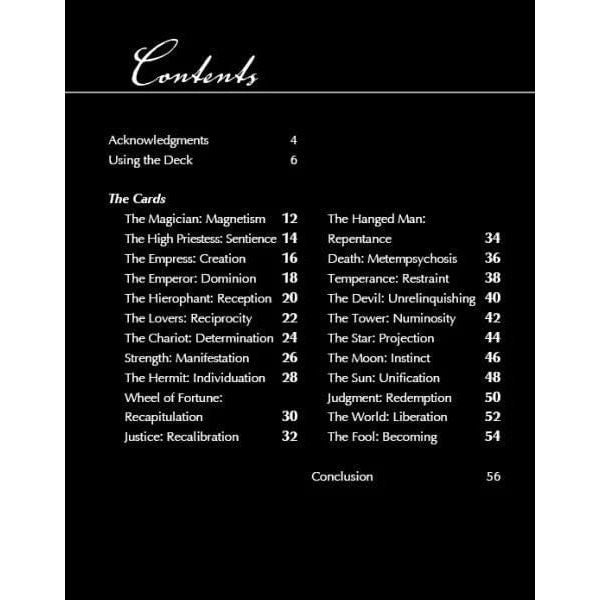 White Witch Tarot – Black & Gold Major Arcana Tarot Deck with Guidebook - Authentic Occult and Witchcraft Supply Image