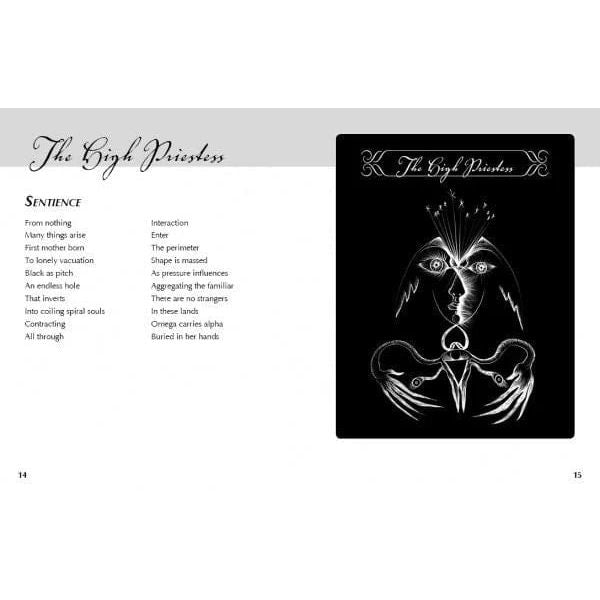 White Witch Tarot – Black & Gold Major Arcana Tarot Deck with Guidebook - Authentic Occult and Witchcraft Supply Image