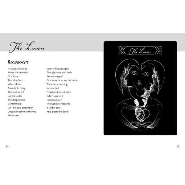 White Witch Tarot – Black & Gold Major Arcana Tarot Deck with Guidebook - Authentic Occult and Witchcraft Supply Image