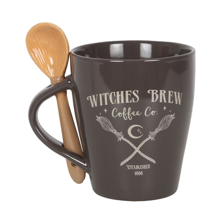 Witches Brew Coffee Co. Mug & Spoon Set | Witch Coffee Mug
