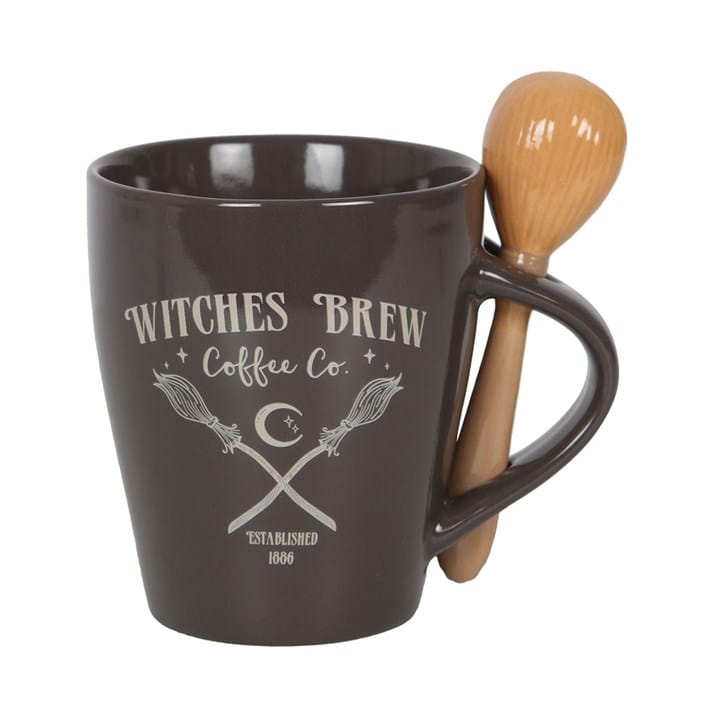 Witches Brew Coffee Co. Mug & Spoon Set | Witch Coffee Mug