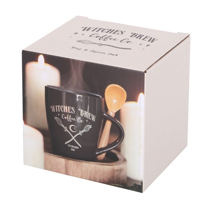 Witches Brew Coffee Co. Mug & Spoon Set | Witch Coffee Mug