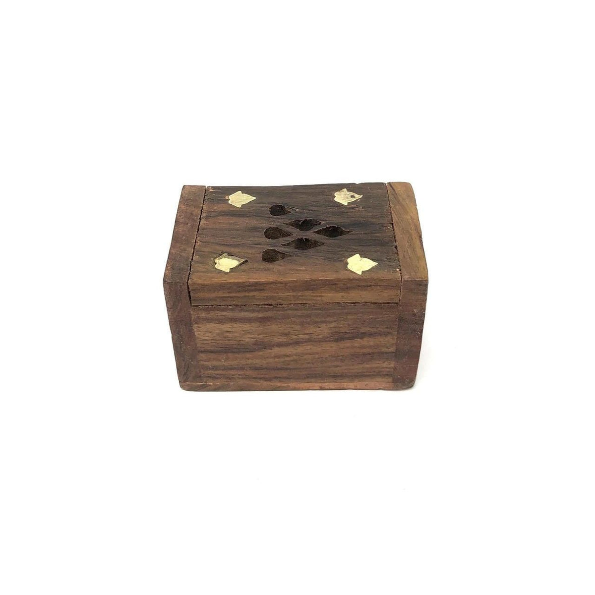 Mini Wooden Amber Resin Storage Box – 2"