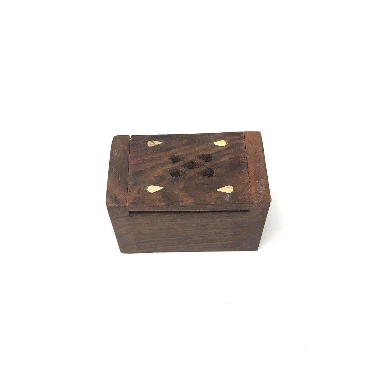 Mini Wooden Amber Resin Storage Box – 2"