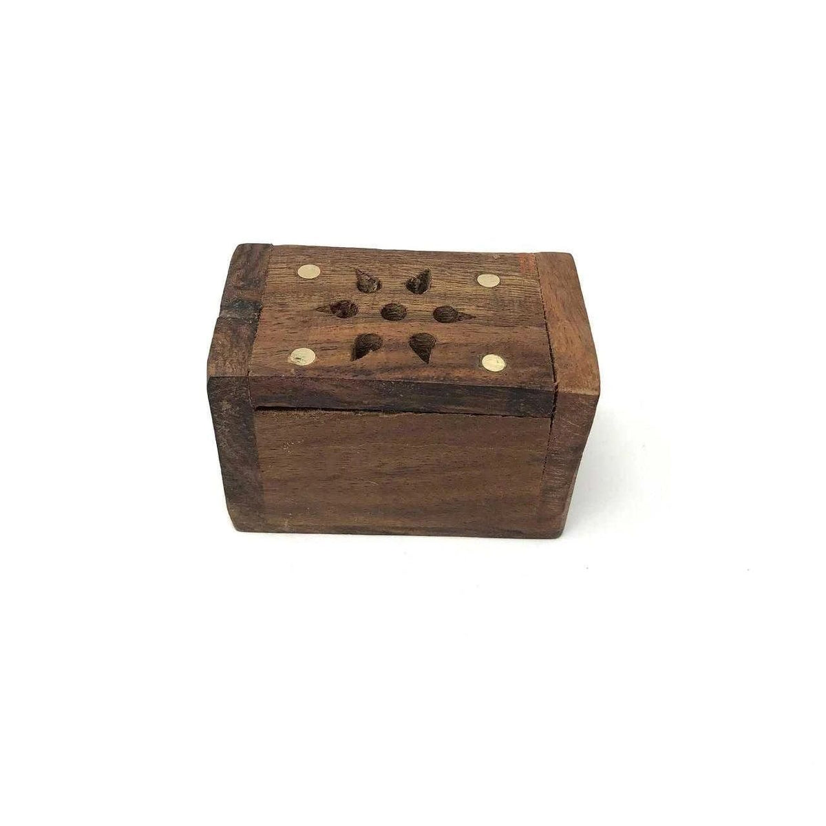 Mini Wooden Amber Resin Storage Box – 2"