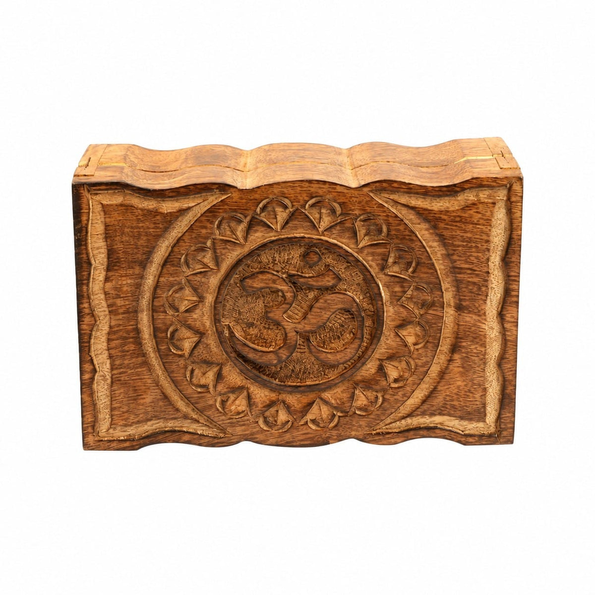 Om Wooden Spiritual & Ritual Storage Box – 6" x 9"