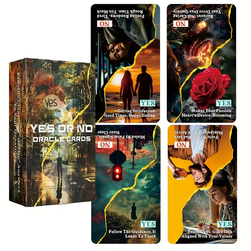 Yes or No Oracle Deck – 56 Card Decision Making Oracle Cards with Meanings | Beginner Friendly Divination & Guidance Deck