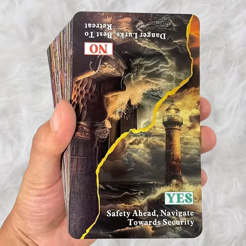 Yes or No Oracle Deck – 56 Card Decision Making Oracle Cards with Meanings | Beginner Friendly Divination & Guidance Deck