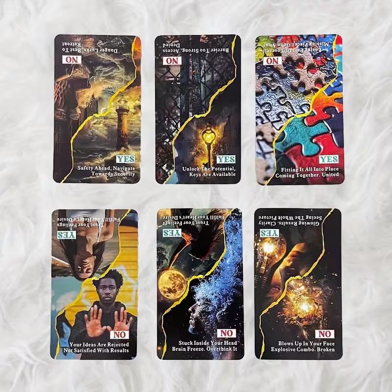Yes or No Oracle Deck – 56 Card Decision Making Oracle Cards with Meanings | Beginner Friendly Divination & Guidance Deck