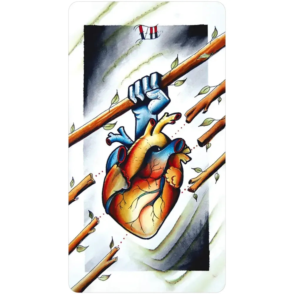 Eight Coins Tattoo Tarot Borderless Miniature Edition – Mini Tattoo Style Tarot Deck