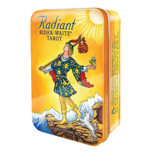 Radiant Rider-Waite® Tarot in a Tin – 78-Card Pocket Tarot Deck