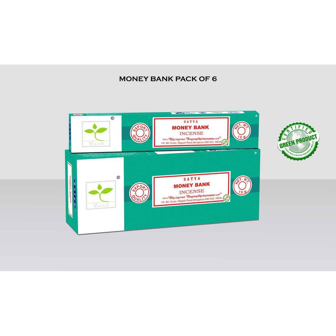 Satya Money Bank Masala Incense Sticks – 15g Box