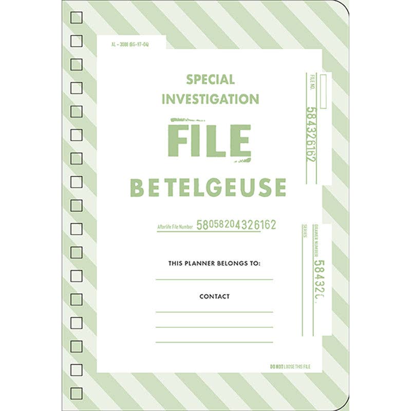 2026 Beetlejuice 13-Month Weekly Planner – Sticker & Storage Pocket Included