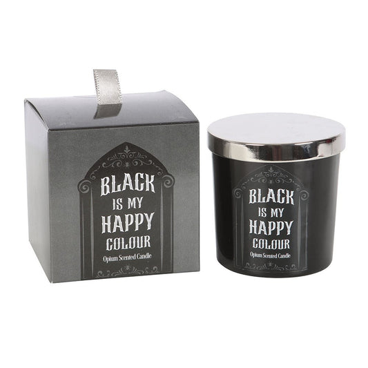 Black is My Happy Color Opium Candle - Mystic Treasures