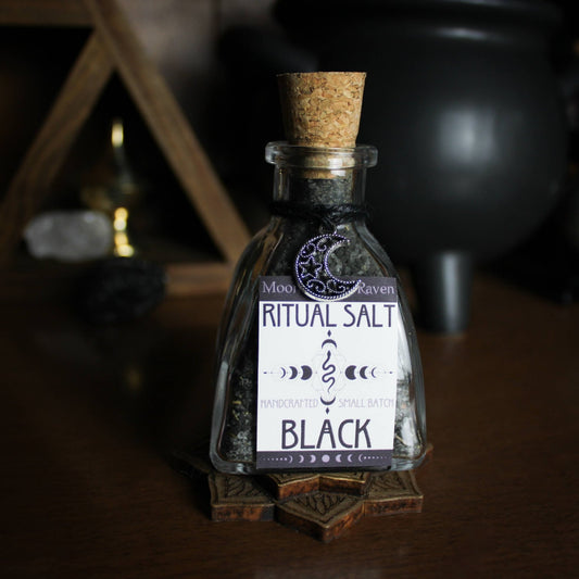 Black Ritual Salt, Witches Black Salt, Protection Salt - Mystic Treasures