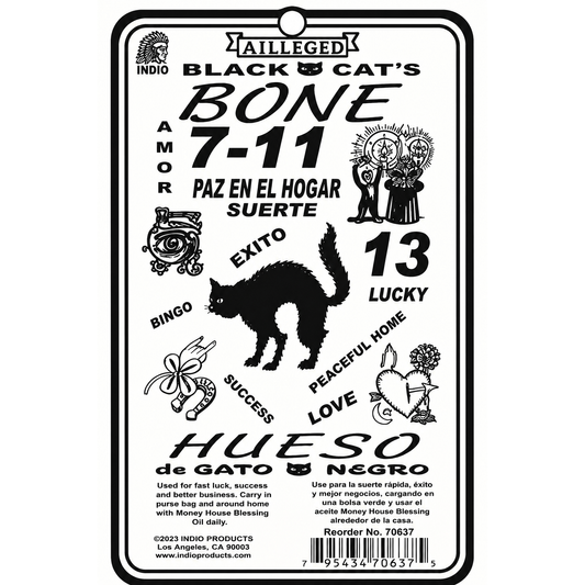 Black Cat Bone Root | Traditional Ritual Curio for Luck & Success