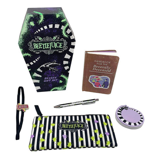 Beetlejuice Deluxe Gift Set – Handbook for the Recently Deceased Journal, Pouch & Pen