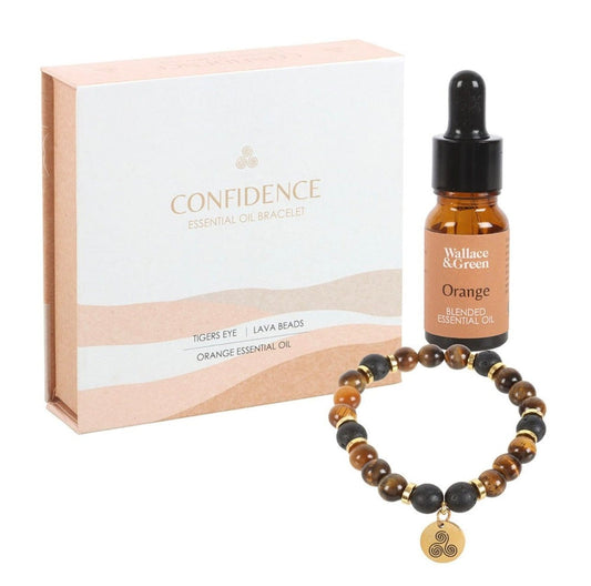Confidence Tiger's Eye Crystal Essential Oil Bracelet Confidence Tiger's Eye Crystal Essential Oil Bracelet