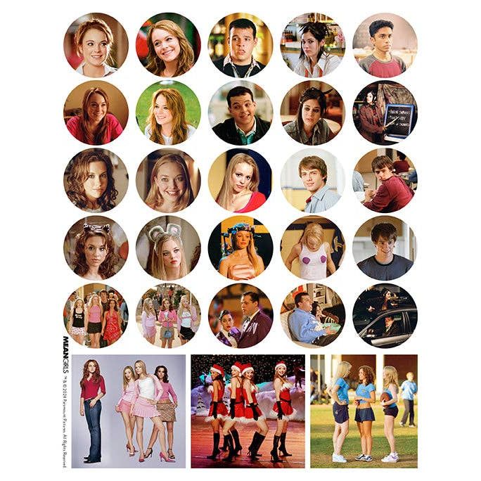 Mean Girls Burn Book Scrapbook Set – Scrapbook Kit with Stickers & Washi Tape