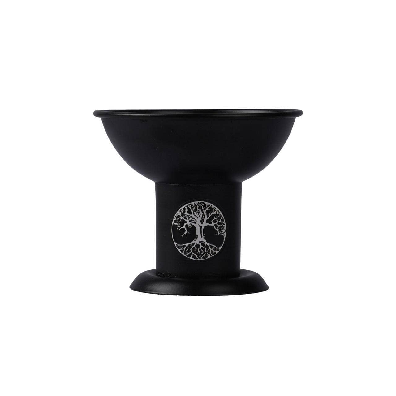 Tree of Life Iron Charcoal & Incense Burner – 4"