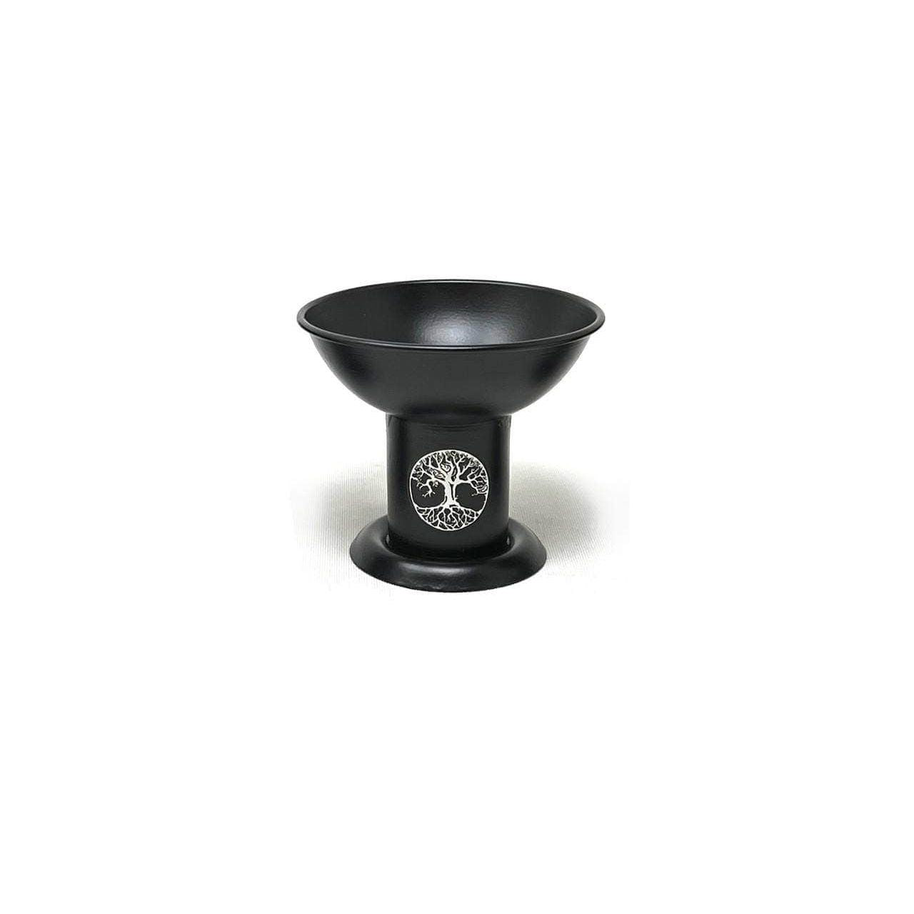 Tree of Life Iron Charcoal & Incense Burner – 4"