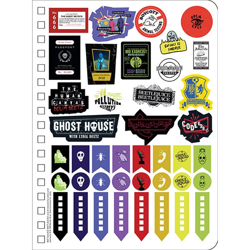 2026 Beetlejuice 13-Month Weekly Planner – Sticker & Storage Pocket Included